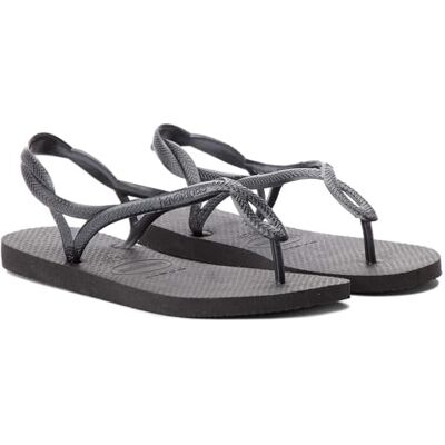 Havaianas Luna, damessandalen, Zwart 41/42 EU Havaianas Luna, damessandalen, Zwart 41/42 EU