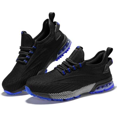 SPIEZ Chaussures de Sécurité Hommes Femmes, Coussin d'Air Embout Composite Toe Chaussures de Travail, Légère Antidérapantes Respire Basket de Securite Noir Bleu/Noir Vert EU36-46 36 EU SPIEZ Chaussures de Sécurité Hommes Femmes, Coussin d'Air Embout Composite Toe Chaussures de Travail, Légère Antidérapantes Respire Basket de Securite Noir Bleu/Noir Vert EU36-46 36 EU