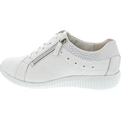Waldläufer K-Ira 634002-317-663 hertenleer, halfhoge schoenen, wit/zilver, breedte K wit, Wit 39 EU XX-Large Waldläufer K-Ira 634002-317-663 hertenleer, halfhoge schoenen, wit/zilver, breedte K wit, Wit 39 EU XX-Large
