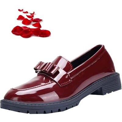 ZPLMIDE Comfortabele orthopedische mocassins voor dames met vlinderdas, comfortabele mocassins voor werk en kantoor, B Rood, 37 EU 37 EU ZPLMIDE Comfortabele orthopedische mocassins voor dames met vlinderdas, comfortabele mocassins voor werk en kantoor, B Rood, 37 EU 37 EU