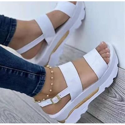 SHADIOA Damessandalen voor de zomer, 2022, platform-sandalen, sleehak, casual strandschoenen, grote maat SHADIOA Damessandalen voor de zomer, 2022, platform-sandalen, sleehak, casual strandschoenen, grote maat