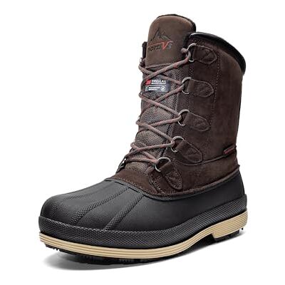 NORTIV 8 Winterschoenen voor heren 200 g, Thinsulate-materiaal, warmte -11 °C, waterdichte gevoerde winterlaarzen, koudebescherming 42 EU NORTIV 8 Winterschoenen voor heren 200 g, Thinsulate-materiaal, warmte -11 °C, waterdichte gevoerde winterlaarzen, koudebescherming 42 EU