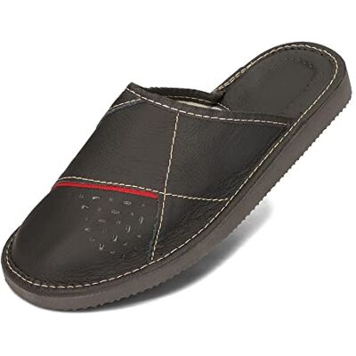 BeComfy Bruin Vip MuleHomme, Zwart en rood., 44 EU 44 EU BeComfy Bruin Vip MuleHomme, Zwart en rood., 44 EU 44 EU