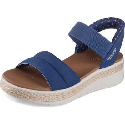 Skechers Bobs Sun RaySandal Damessandalen, marineblauwe stof, 38 EU 38 EU Skechers Bobs Sun RaySandal Damessandalen, marineblauwe stof, 38 EU 38 EU