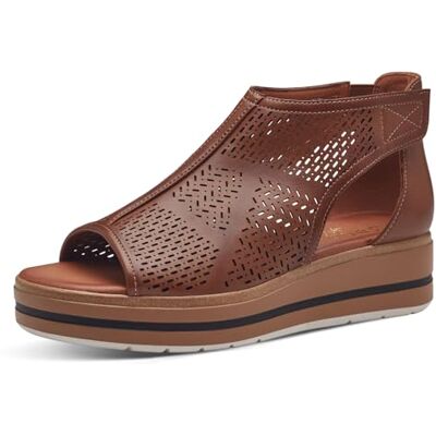 Jana 8-28260-42 platte damessandalen, cognac, 39 EU L 39 EU Large Jana 8-28260-42 platte damessandalen, cognac, 39 EU L 39 EU Large