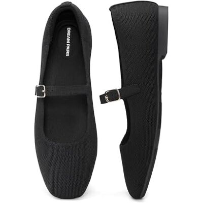 DREAM PAIRS Casual platte schoenen met puntige teen voor dames, comfortabele platte instappers, zwart. 38 EU DREAM PAIRS Casual platte schoenen met puntige teen voor dames, comfortabele platte instappers, zwart. 38 EU