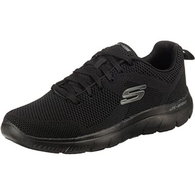 Skechers Summits 12980W Wide Espadrilles voor dames, Zwart Textiel/Black Trim, 45.5 EU 45.5 EU Skechers Summits 12980W Wide Espadrilles voor dames, Zwart Textiel/Black Trim, 45.5 EU 45.5 EU