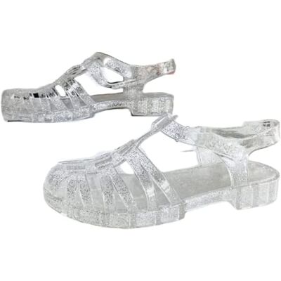 LEXAHO Rubberen damessandalen,Plastic uniseks sandalen,Klassieke transparante gesp schoenen voor vrouwen,Plastic kristallen rubberen laarzen Strandschoenen LEXAHO Rubberen damessandalen,Plastic uniseks sandalen,Klassieke transparante gesp schoenen voor vrouwen,Plastic kristallen rubberen laarzen Strandschoenen