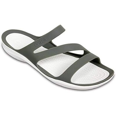 Crocs Swiftwater Damessandalen, Grijs/Wit 36/37 EU Crocs Swiftwater Damessandalen, Grijs/Wit 36/37 EU