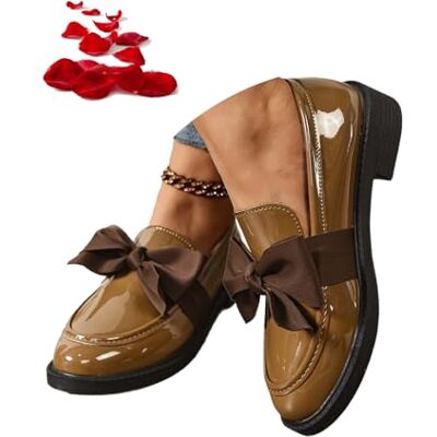 ZPLMIDE Comfortabele orthopedische mocassins voor dames met vlinderdas, comfortabele mocassins voor werk en kantoor, Khaki (stad), 35.5 EU 35.5 EU ZPLMIDE Comfortabele orthopedische mocassins voor dames met vlinderdas, comfortabele mocassins voor werk en kantoor, Khaki (stad), 35.5 EU 35.5 EU