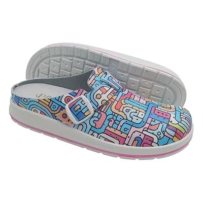 Primo Calzature Klompen voor dames, thuis en op het werk, gesloten en comfortabele sanitaire pantoffels, ontspannen pantoffels met uitneembare buitenzool, haring, 37 EU 37 EU Primo Calzature Klompen voor dames, thuis en op het werk, gesloten en comfortabele sanitaire pantoffels, ontspannen pantoffels met uitneembare buitenzool, haring, 37 EU 37 EU