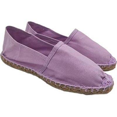 Primo Calzature Espadrilles voor dames en heren van canvas, zomerschoenen, slip-on schoenen, klassieke espadrilles met lage rubberen bodem, Lila., 37 EU 37 EU Primo Calzature Espadrilles voor dames en heren van canvas, zomerschoenen, slip-on schoenen, klassieke espadrilles met lage rubberen bodem, Lila., 37 EU 37 EU