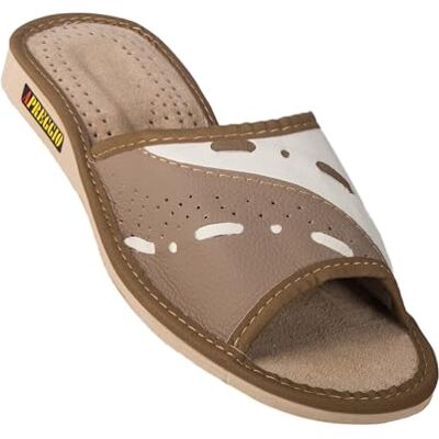 APREGGIO Pantoffels voor dames, leren pantoffels, huisschoenen, ecologisch, damespantoffels, leer, maat 36, 37, 38, 39, 40, 41 EU, Bruin, 41 EU 41 EU APREGGIO Pantoffels voor dames, leren pantoffels, huisschoenen, ecologisch, damespantoffels, leer, maat 36, 37, 38, 39, 40, 41 EU, Bruin, 41 EU 41 EU