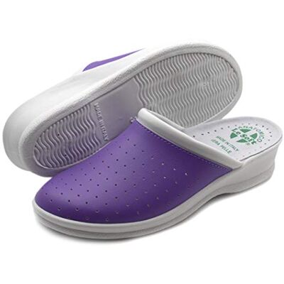 Poligono Sanitaire pantoffels voor dames en heren, professionele gesloten pantoffels, sanitaire klompen, comfortabele orthopedische schoenen, anatomische zool 41 EU Étroit Poligono Sanitaire pantoffels voor dames en heren, professionele gesloten pantoffels, sanitaire klompen, comfortabele orthopedische schoenen, anatomische zool 41 EU Étroit