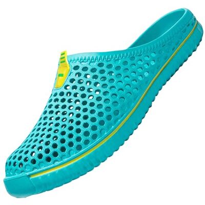 SAGUARO Clogs ademende mesh pantoffels zomer holle pantoffels tuinschoenen vrije tijd badschoenen strand aqua slippers platte zool pantoffels dames heren, blauw, 41 EU 41 EU SAGUARO Clogs ademende mesh pantoffels zomer holle pantoffels tuinschoenen vrije tijd badschoenen strand aqua slippers platte zool pantoffels dames heren, blauw, 41 EU 41 EU