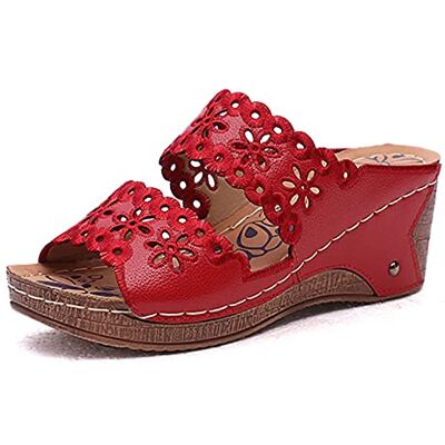 AZAZ Damessandalen met sleehak, open teen, zomerschoenen, dikke plateausandalen met hoge hakken, pantoffels, Romeinse stijl, comfortabel, antislip, goedkoop 36 EU AZAZ Damessandalen met sleehak, open teen, zomerschoenen, dikke plateausandalen met hoge hakken, pantoffels, Romeinse stijl, comfortabel, antislip, goedkoop 36 EU