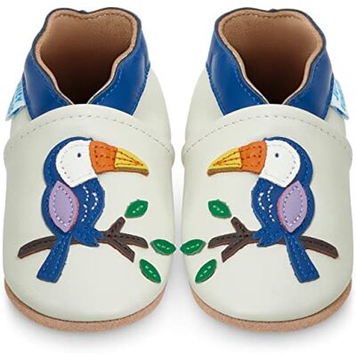 Juicy Bumbles Slippers van zacht leer, voor baby's, meisjes, antislip kinderschoenen, voor jongens, babyschoenen eerste stapjes, 0-6 maanden, 6-12 maanden, 12-18 maanden, 18-24 maanden, 2-3 jaar, Toekaan 12-18 maanden smalle maat Juicy Bumbles Slippers van zacht leer, voor baby's, meisjes, antislip kinderschoenen, voor jongens, babyschoenen eerste stapjes, 0-6 maanden, 6-12 maanden, 12-18 maanden, 18-24 maanden, 2-3 jaar, Toekaan 12-18 maanden smalle maat