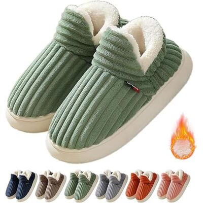 GARWAR Pluffi Comfortabele en elegante pantoffels, Pluffi-enkellaarzen, comfortabele uniseks pantoffels voor de winter, casual schoenen voor thuis (42/43 EU, groen) 42/43 EU GARWAR Pluffi Comfortabele en elegante pantoffels, Pluffi-enkellaarzen, comfortabele uniseks pantoffels voor de winter, casual schoenen voor thuis (42/43 EU, groen) 42/43 EU