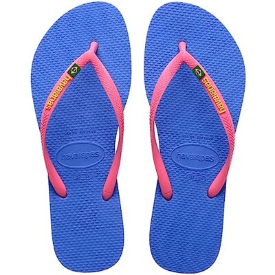 Havaianas Slim Brasil logo, comfortabele flipflops, duurzaam en licht, hommage aan Brazilië, vlag op bandjes en zool, dames, Provence Blue, 33/34 EU 33/34 EU Havaianas Slim Brasil logo, comfortabele flipflops, duurzaam en licht, hommage aan Brazilië, vlag op bandjes en zool, dames, Provence Blue, 33/34 EU 33/34 EU