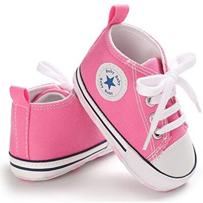 Sehfupoye Babyschoenen voor meisjes en jongens, sneakers voor peuters, canvas, eerste wandelschoenen voor pasgeborenen, antislip, prewalker sneakers voor 0-18 maanden, roze, 12-18 maanden 12-18 maanden Sehfupoye Babyschoenen voor meisjes en jongens, sneakers voor peuters, canvas, eerste wandelschoenen voor pasgeborenen, antislip, prewalker sneakers voor 0-18 maanden, roze, 12-18 maanden 12-18 maanden
