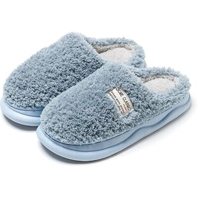 ZONTO Huispantoffels katoenen pantoffels dames winter warm gelast paar antislip indoor schoenen ZONTO Huispantoffels katoenen pantoffels dames winter warm gelast paar antislip indoor schoenen