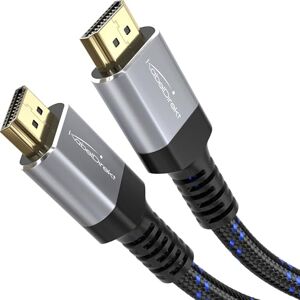 KabelDirekt 4K HDMI-kabel, onbreekbare nylon ommanteling 10m 4K @60Hz (extra koper voor maximaal 18 Gbps en Ultra HD/4K, High Speed met Ethernet, Blu-ray/PS5/Xbox Series X/Switch) KabelDirekt 4K HDMI-kabel, onbreekbare nylon ommanteling 10m 4K @60Hz (extra koper voor maximaal 18 Gbps en Ultra HD/4K, High Speed met Ethernet, Blu-ray/PS5/Xbox Series X/Switch)