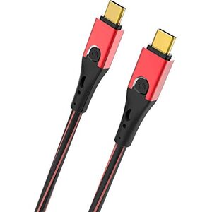 OEHLBACH USB-Evolution CC USB 3.1 USB-C naar 3.1 USB-C kabel (laad- en datakabel) zwart/rood 3m OEHLBACH USB-Evolution CC USB 3.1 USB-C naar 3.1 USB-C kabel (laad- en datakabel) zwart/rood 3m