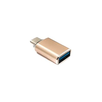 SYSTEM-S USB 3.1 type C stekker naar 3.0 A bus 5 Gbit/s 100 W in roze geel SYSTEM-S USB 3.1 type C stekker naar 3.0 A bus 5 Gbit/s 100 W in roze geel