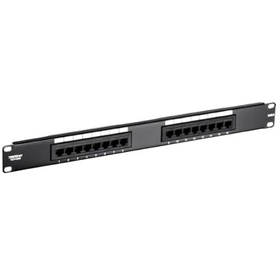 TRENDnet 16-poorts Cat6 patchpaneel, niet afgeschermd, wandmontage, patchpaneel, compatibel met Cat 3/4/5/5e/6 bedrading, TC-P16C6 TRENDnet 16-poorts Cat6 patchpaneel, niet afgeschermd, wandmontage, patchpaneel, compatibel met Cat 3/4/5/5e/6 bedrading, TC-P16C6