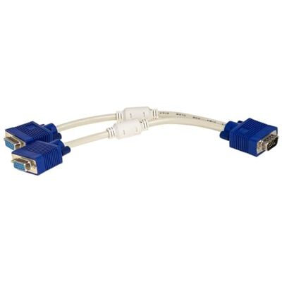 AKYGA AK-AD-20 VGA-Y-kabeladapter (stekker op 2 x aansluiting), blauw AKYGA AK-AD-20 VGA-Y-kabeladapter (stekker op 2 x aansluiting), blauw