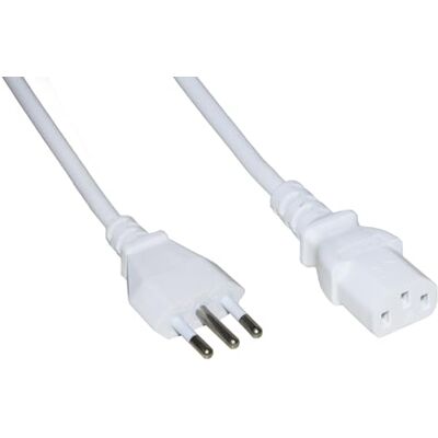 LINK LKIT18B netsnoer (3-polig, 10 A, voor pc, printer, 1,8 m), wit LINK LKIT18B netsnoer (3-polig, 10 A, voor pc, printer, 1,8 m), wit