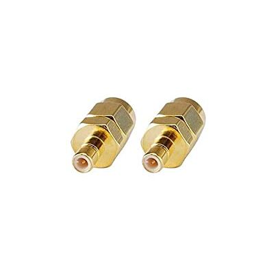 conecto SMA-adapter, MCX-koppeling, SMA-connector met pin naar SMB-connector met pin, adapter voor het aansluiten van SMA-connectoren met SMB-connectoren, verguld, 2 stuks conecto SMA-adapter, MCX-koppeling, SMA-connector met pin naar SMB-connector met pin, adapter voor het aansluiten van SMA-connectoren met SMB-connectoren, verguld, 2 stuks