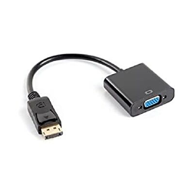 Lanberg AD-0002-BK DisplayPort-adapter 1,1A (19-polig) stekker naar VGA-bus 19-polig met kabel 20cm zwart Lanberg AD-0002-BK DisplayPort-adapter 1,1A (19-polig) stekker naar VGA-bus 19-polig met kabel 20cm zwart