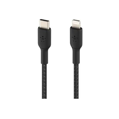 Belkin gevlochten USB-C/Lightning-kabel (iPhone-snellaadkabel voor iPhone 14 en ouder) Boost Charge MFi-gecertificeerde iPhone USB-C-kabel (1 m, zwart) Belkin gevlochten USB-C/Lightning-kabel (iPhone-snellaadkabel voor iPhone 14 en ouder) Boost Charge MFi-gecertificeerde iPhone USB-C-kabel (1 m, zwart)