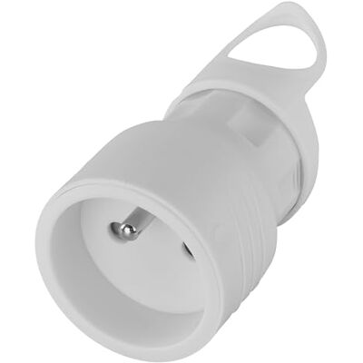 EMOS Adapter stekker zonder kabel verlenging kabel 1 stekker wit pvc EMOS Adapter stekker zonder kabel verlenging kabel 1 stekker wit pvc