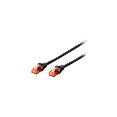 Ewent Patchkabel RJ45 CAT 6 U/UTP AWG 24/7, 2 stekkers, 1 m, zwart Ewent Patchkabel RJ45 CAT 6 U/UTP AWG 24/7, 2 stekkers, 1 m, zwart