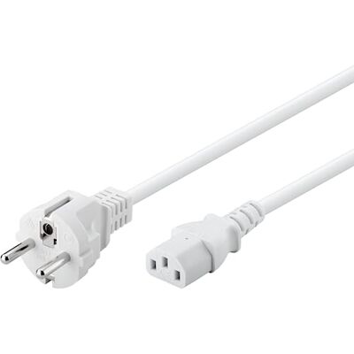 goobay 96039 stroomkabel voor koude apparaten zoals pc's, monitor, omvormer (veiligheidsstekker volgens IEC 320 C13) 2,0 m wit goobay 96039 stroomkabel voor koude apparaten zoals pc's, monitor, omvormer (veiligheidsstekker volgens IEC 320 C13) 2,0 m wit