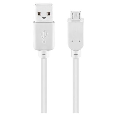 goobay 96194 USB A naar Micro USB B kabel 3 m mobiele telefoonkabel 480 Mbit/s oplaadkabel USB 2.0 naar Micro USB type B koperen geleider wit 3 m goobay 96194 USB A naar Micro USB B kabel 3 m mobiele telefoonkabel 480 Mbit/s oplaadkabel USB 2.0 naar Micro USB type B koperen geleider wit 3 m