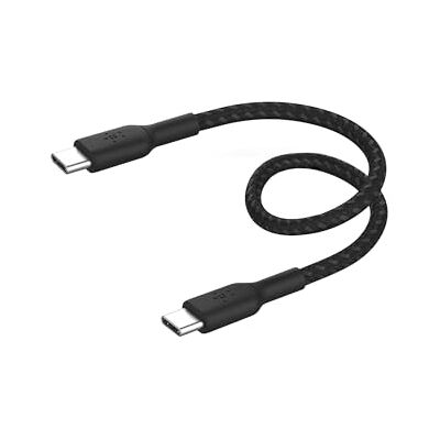 Belkin BoostCharge USB-C naar USB-C gevlochten mantelkabel (15 cm, voor iPhone 15, 15 Pro, 15 Pro Max, 15 Plus, Galaxy S24, S23, Note10, Note9, Pixel 8, Pixel 7, iPad Pro enz., zwart) Belkin BoostCharge USB-C naar USB-C gevlochten mantelkabel (15 cm, voor iPhone 15, 15 Pro, 15 Pro Max, 15 Plus, Galaxy S24, S23, Note10, Note9, Pixel 8, Pixel 7, iPad Pro enz., zwart)