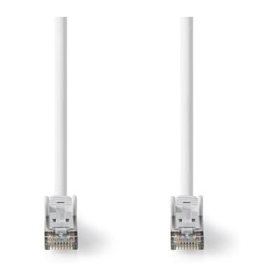 NEDIS Netwerkkabel categorie 8.1 S/FTP RJ45-stekker RJ45-stekker 1m rond LSZH wit etiket NEDIS Netwerkkabel categorie 8.1 S/FTP RJ45-stekker RJ45-stekker 1m rond LSZH wit etiket