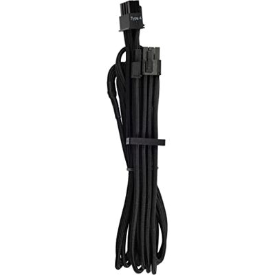 Corsair Premium kabel (enkele connector) type 4 Gen 4 met individuele ommanteling zwart Corsair Premium kabel (enkele connector) type 4 Gen 4 met individuele ommanteling zwart
