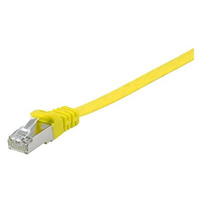 Equip 607666 Câble patch plat U/FTP CAT.6A Jaune 10 m Equip 607666 Câble patch plat U/FTP CAT.6A Jaune 10 m