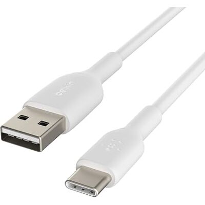 Belkin Boost Charge USB-C-kabel (USB-C/USB-A-kabel, USB Type-C-kabel voor Pixel, iPad Pro, Nintendo Switch en andere apparaten, zoals Samsung), 15 cm, wit Belkin Boost Charge USB-C-kabel (USB-C/USB-A-kabel, USB Type-C-kabel voor Pixel, iPad Pro, Nintendo Switch en andere apparaten, zoals Samsung), 15 cm, wit
