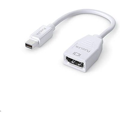 PureLink Mini-DisplayPort naar DisplayPort-adapter, 4K Ultra HD 60Hz, bandbreedte 21,6 GB/s, vergulde aansluitingen, 0,15 m, wit PureLink Mini-DisplayPort naar DisplayPort-adapter, 4K Ultra HD 60Hz, bandbreedte 21,6 GB/s, vergulde aansluitingen, 0,15 m, wit