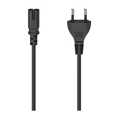 Hama Tweepolige stroomkabel, 2,5 m, Euro-stekker type C naar bus in 8/C7, elektrische kabel voor audio, video, radio, Sonos Play, zwart Hama Tweepolige stroomkabel, 2,5 m, Euro-stekker type C naar bus in 8/C7, elektrische kabel voor audio, video, radio, Sonos Play, zwart