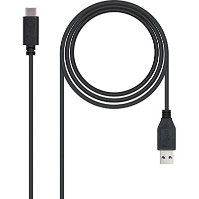 NANOCABLE 10.01.4001 3A USB-C naar USB 3.1 kabel, mobiel hoofdgebruik, boards, overdrachtssnelheid tot 10 Gbps, tot 3 A opladen, Gen2, mannelijk, UC/M-A/M, zwart, 1 MTS NANOCABLE 10.01.4001 3A USB-C naar USB 3.1 kabel, mobiel hoofdgebruik, boards, overdrachtssnelheid tot 10 Gbps, tot 3 A opladen, Gen2, mannelijk, UC/M-A/M, zwart, 1 MTS