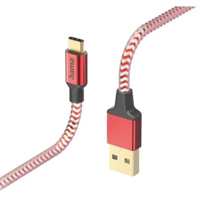 Hama Reflective USB-C oplaadkabel en gegevensoverdracht (USB-A 2.0 stekker naar USB-C stekker, afgeschermde kabel, anti-twist, vergulde aluminium stekker, robuuste gevlochten nylon ommanteling, 1,5 m Hama Reflective USB-C oplaadkabel en gegevensoverdracht (USB-A 2.0 stekker naar USB-C stekker, afgeschermde kabel, anti-twist, vergulde aluminium stekker, robuuste gevlochten nylon ommanteling, 1,5 m