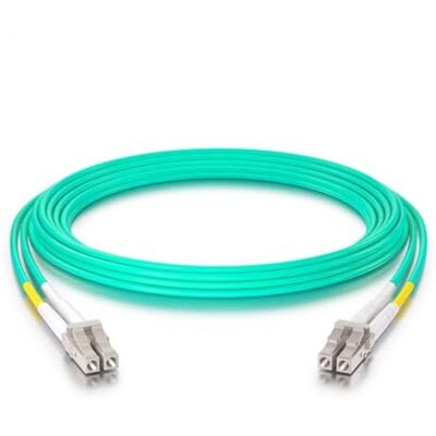 10Gtek Vezelpatchkabel LC naar LC OM3 10 Gb/Gigabit Multi-Mode Jumper Duplex 50/125μm LSZH glasvezelkabel voor SFP transceiver, Aque, 10 meter 10Gtek Vezelpatchkabel LC naar LC OM3 10 Gb/Gigabit Multi-Mode Jumper Duplex 50/125μm LSZH glasvezelkabel voor SFP transceiver, Aque, 10 meter