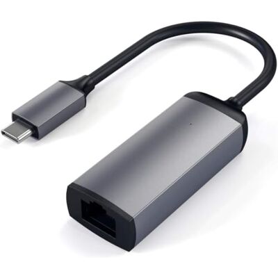 SATECHI Gigabit USB-C Ethernet-adapter, spacegrijs 10/100/1000 Mbps, compact aluminium design, plug-and-play, voor MacBook Air/Pro, Windows-laptops, iPad en iPhone SATECHI Gigabit USB-C Ethernet-adapter, spacegrijs 10/100/1000 Mbps, compact aluminium design, plug-and-play, voor MacBook Air/Pro, Windows-laptops, iPad en iPhone