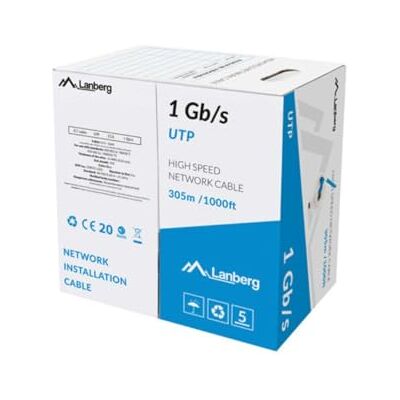 Lanberg 305 m LCU6-10CC-0305-B Ethernet LAN-kabel Lanberg 305 m LCU6-10CC-0305-B Ethernet LAN-kabel